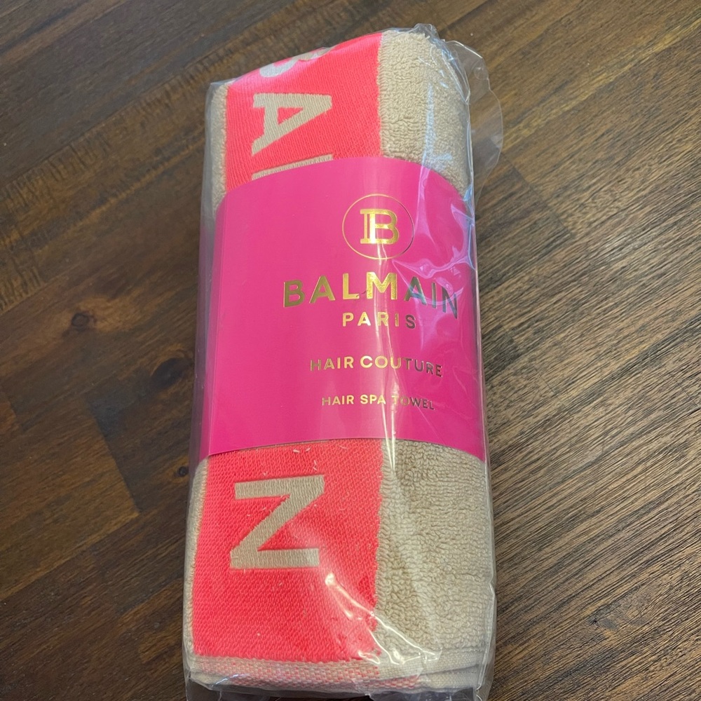 Balmain limited edition hair spa towel logo